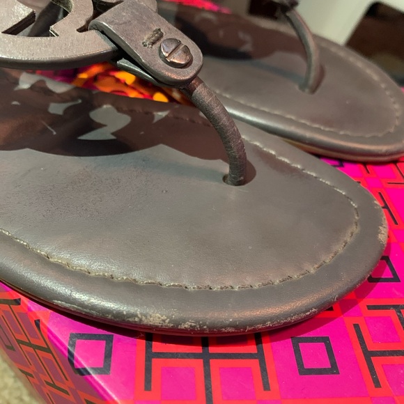 Gray Tory Burch Miller Sandals - Picture 5 of 7